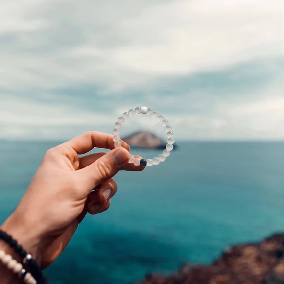 Lokai classic bracelet Sz L white black - Picture 1 of 7